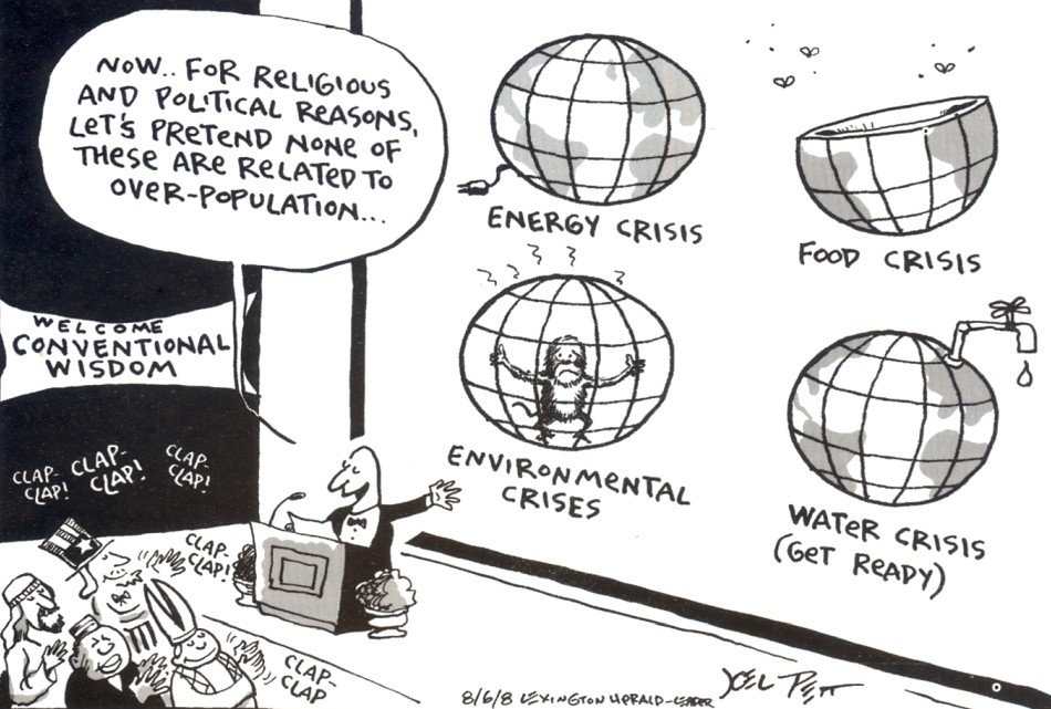 overpopulation denial cartoon